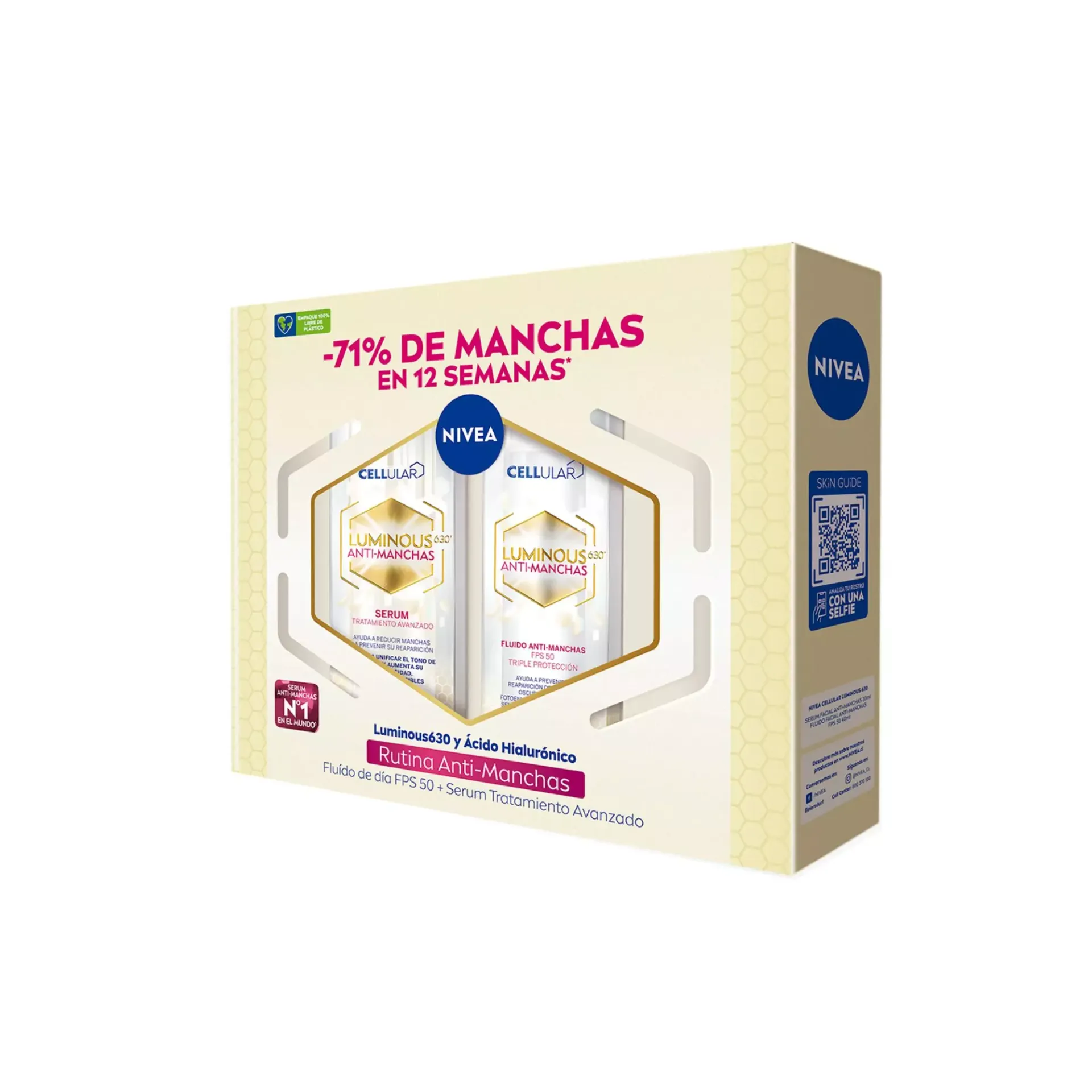 Pack Nivea luminous 630 serum antimanchas + fluidos facial antimanchas